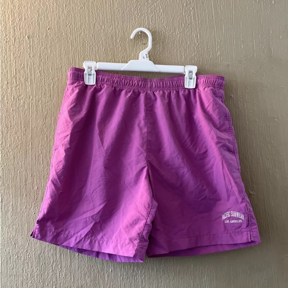 PACSUN Los Angeles Swim Trunks Pink Sz Large Shorts *READ*